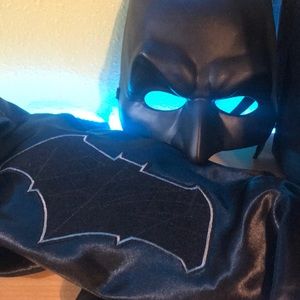 BATMAN MASK + CAPE COMBO COSTUME GIRLS BOYS ADULTS